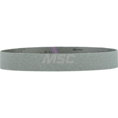 Abrasive Belt: 1-1/2″ Width, 30″ OAL, 120 Grit, Aluminum Oxide Coated, Dry