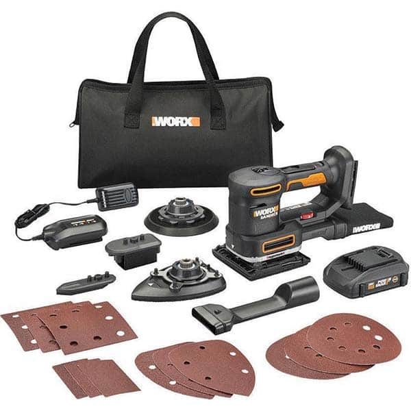 Worx - Electric Orbital Sanders Sander Type: Cordless Random Orbital Random Orbit: Yes - A1 Tooling