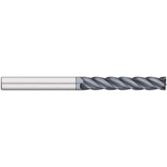 Corner Radius End Mill: 3/4″ Dia, 3″ LOC, 0.06″ Radius, 4 Flutes, Solid Carbide 6″ OAL, 3/4″ Shank Dia, 38 ° Helix, AlCromax Coated, Corner Radius End, Centercutting