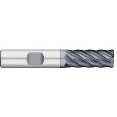 Corner Radius End Mill: 1″ Dia, 2″ LOC, 0.06″ Radius, 6 Flutes, Solid Carbide 4″ OAL, 1″ Shank Dia, 38 ° Helix, AlCromax Coated, Corner Radius End, Centercutting