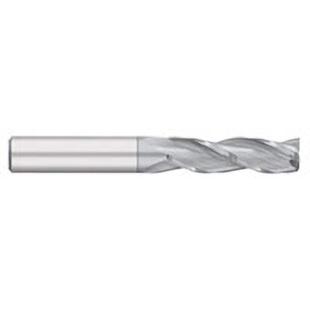 Titan USA - Square End Mills; Mill Diameter (Inch): 1/8 ; Mill Diameter (Decimal Inch): 0.1250 ; Number of Flutes: 3 ; Length of Cut (Inch): 3/4 ; Length of Cut (Decimal Inch): 0.7500 ; Material: Solid Carbide - Exact Industrial Supply