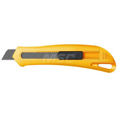 Utility Knife: SK2 & Snap-Off Acrylonitrile Butadiene Styrene Handle, 3.937″ Blade Length