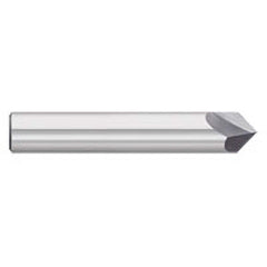 Titan USA - Chamfer Mills; Cutter Head Diameter (Inch): 5/16 ; Included Angle B: 30 ; Included Angle A: 120 ; Chamfer Mill Material: Solid Carbide ; Chamfer Mill Finish/Coating: Uncoated ; Overall Length (Inch): 2-1/2 - Exact Industrial Supply