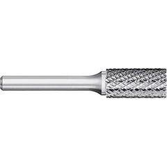 Titan USA - Burrs; Head Shape: Cylinder ; Industry Specification: SA-4 ; Tooth Style: Double Cut ; Cutting Diameter (Inch): 7/16 ; Cutting Diameter (Decimal Inch): 0.4375 ; Shank Diameter (Inch): 1/4 - Exact Industrial Supply