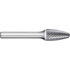 Titan USA - Burrs; Head Shape: Tree w/Radius ; Industry Specification: SF-53 ; Tooth Style: Single Cut ; Cutting Diameter (Inch): 3/16 ; Cutting Diameter (Decimal Inch): 0.1875 ; Shank Diameter (Inch): 1/8 - Exact Industrial Supply