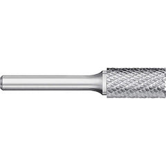 Titan USA - Burrs; Head Shape: Cylinder w/End Cut ; Industry Specification: SB-3 ; Tooth Style: Double Cut ; Cutting Diameter (Inch): 3/8 ; Cutting Diameter (Decimal Inch): 0.3750 ; Shank Diameter (Inch): 1/4 - Exact Industrial Supply