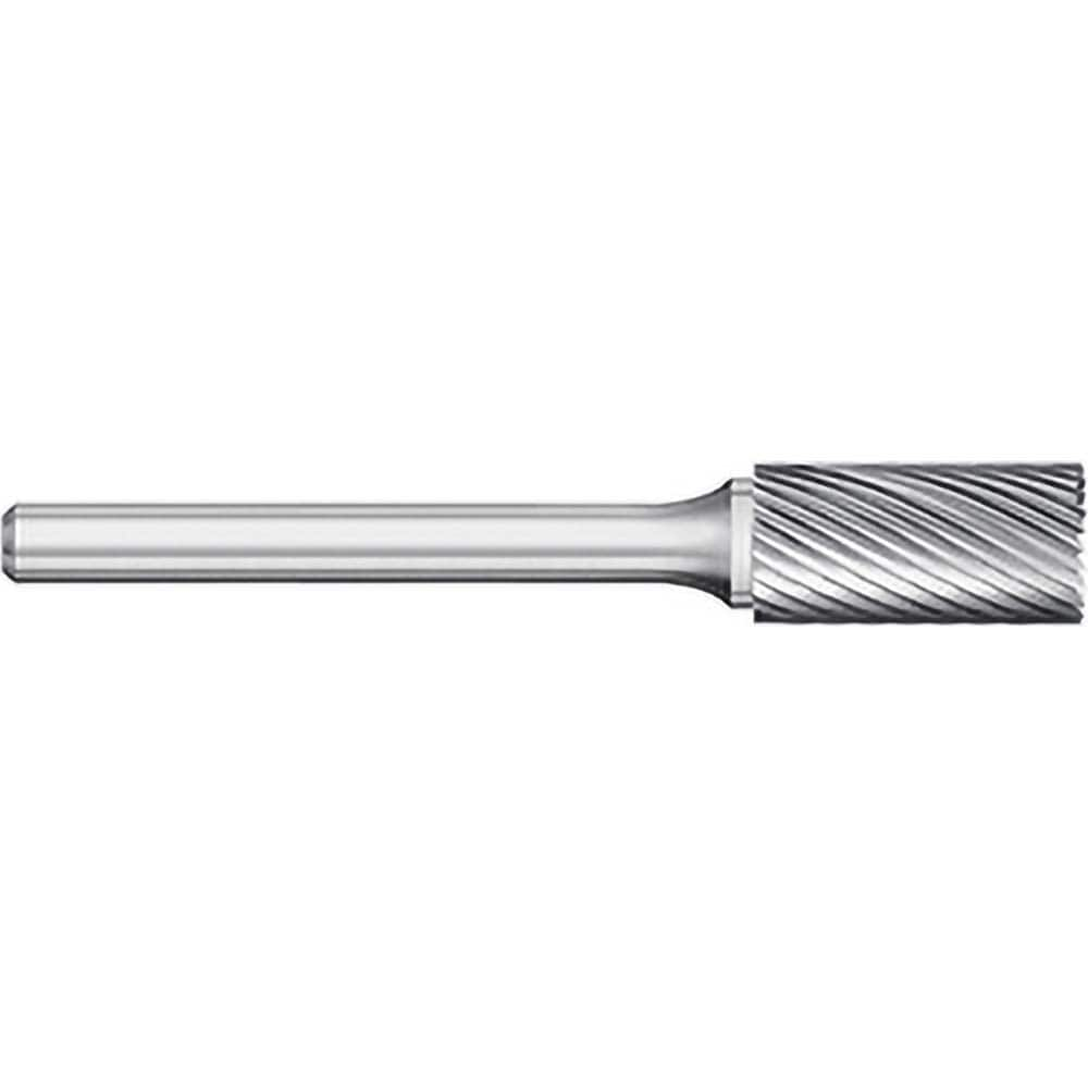 Titan USA - Burrs; Head Shape: Cylinder w/End Cut ; Industry Specification: SB-43L2 ; Tooth Style: Single Cut ; Cutting Diameter (Inch): 1/8 ; Cutting Diameter (Decimal Inch): 0.1250 ; Shank Diameter (Inch): 1/8 - Exact Industrial Supply