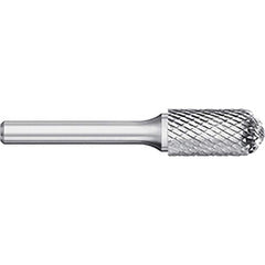 Titan USA - Burrs; Head Shape: Cylinder Ball End ; Industry Specification: SC-9 ; Tooth Style: Double Cut ; Cutting Diameter (Inch): 1 ; Cutting Diameter (Decimal Inch): 1.0000 ; Shank Diameter (Inch): 1/4 - Exact Industrial Supply