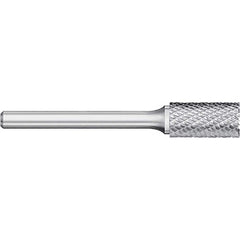 Titan USA - Burrs; Head Shape: Cylinder w/End Cut ; Industry Specification: SB-41L2 ; Tooth Style: Double Cut ; Cutting Diameter (Inch): 1/16 ; Cutting Diameter (Decimal Inch): 0.0625 ; Shank Diameter (Inch): 1/8 - Exact Industrial Supply