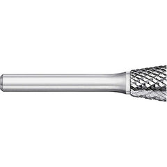 Titan USA - Burrs; Head Shape: Inverted Taper ; Industry Specification: SN-1 ; Tooth Style: Double Cut ; Cutting Diameter (Inch): 1/4 ; Cutting Diameter (Decimal Inch): 0.2500 ; Shank Diameter (Inch): 1/4 - Exact Industrial Supply