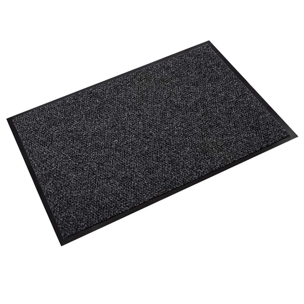 Crown Matting - Entrance Matting; Indoor or Outdoor: Indoor ; Traffic Type: Medium ; Surface Material: Polypropylene ; Base Material: Vinyl ; Surface Pattern: Chevron Ribbed ; Color: Charcoal