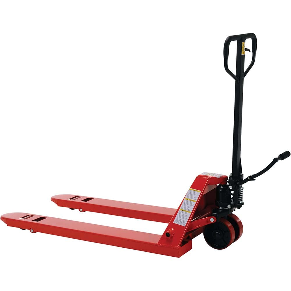 Vestil - Pallet Trucks/Jacks; Type: Pallet Truck ; Load Capacity (Lb.): 5500.000 ; Overall Width (Inch): 27 ; Length of Forks (Inch): 48 ; Fork Width (Inch): 27 ; Low Height (Inch): 2-7/8 - Exact Industrial Supply