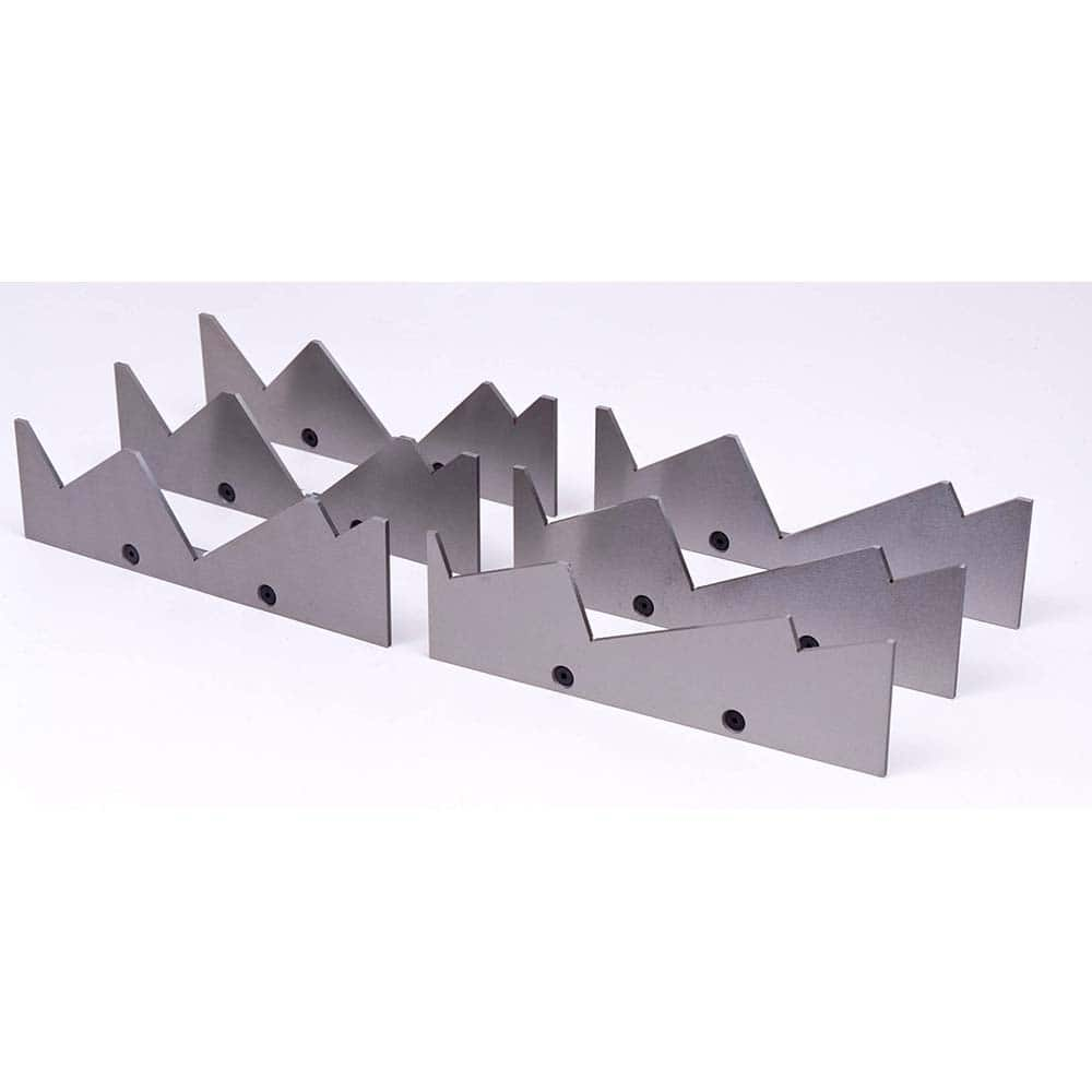 TE-CO - Vise Accessories; Product Type: Mill Angle ; Product Compatibility: 8" Vises ; Number of Pieces: 6 ; Material: Steel ; Jaw Width (Inch): 8 ; Product Length (Inch): 0.118 - Exact Industrial Supply