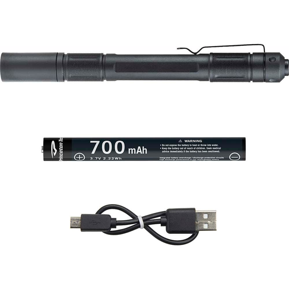 Princeton Tec - Flashlights; Type: Penlight ; Bulb Type: LED ; Battery Size: 2 AAA; 10900 ; Rechargeable: Yes ; Maximum Light Output (Lumens): 400 ; Body Type: Aluminum; Stainless Steel - Exact Industrial Supply