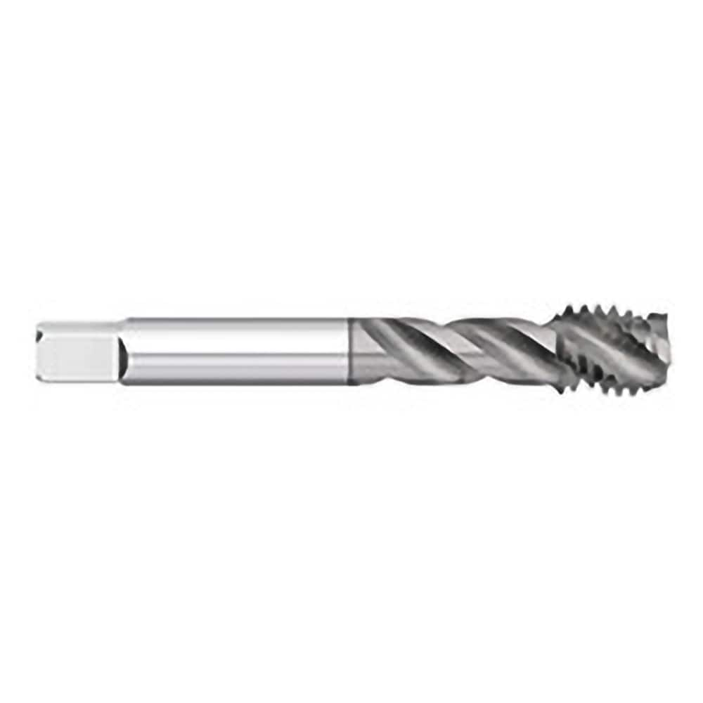 Spiral Flute Tap: #2-56, UNC, 2 Flute, Semi-Bottoming, 2B & 3B Class of Fit, Powdered Metal, TiCN Finish 0.438″ Thread Length, 1.75″ OAL, Right Hand Flute, Right Hand Thread, H2, Series 781