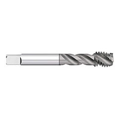 Spiral Flute Tap: 7/16-14, UNC, 3 Flute, Semi-Bottoming, 2B & 3B Class of Fit, Powdered Metal, TiCN Finish 0.62″ Thread Length, 3.1563″ OAL, Right Hand Flute, Right Hand Thread, H3, Series 781