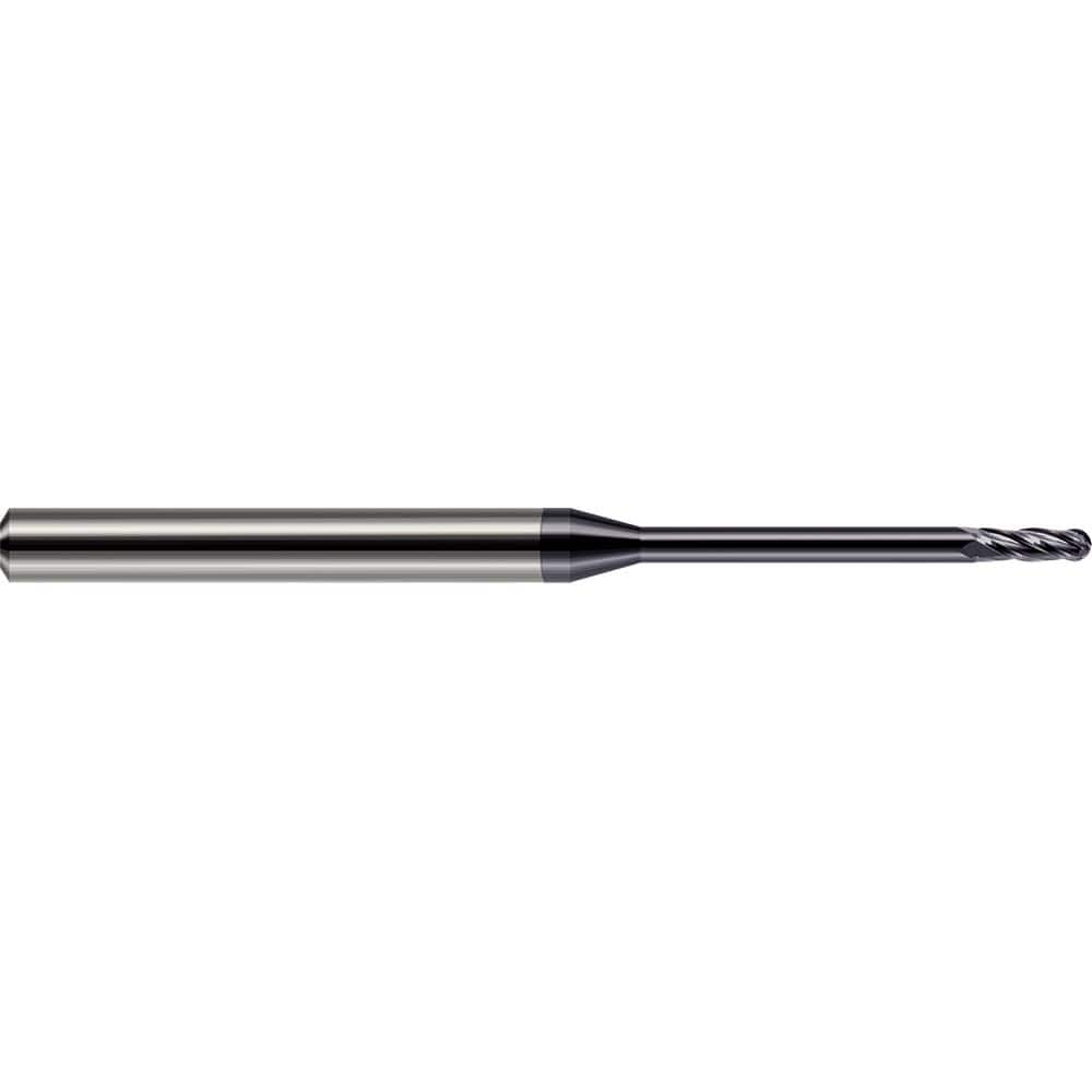 Harvey Tool - Ball End Mills; Mill Diameter (mm): 1.20 ; Mill Diameter (Inch): 3/64 ; Mill Diameter (Decimal Inch): 0.0470 ; Number of Flutes: 4 ; Length of Cut (Decimal Inch): 0.1410 ; Material: Solid Carbide - Exact Industrial Supply