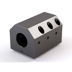 Global CNC Industries - Turret & VDI Tool Holders; Type: Mori ID Block ; Clamping System: 115mm X 110mm ; Tool Axis: ID ; Through Coolant: No ; Additional Information: 6 Mounting Holes - Exact Industrial Supply