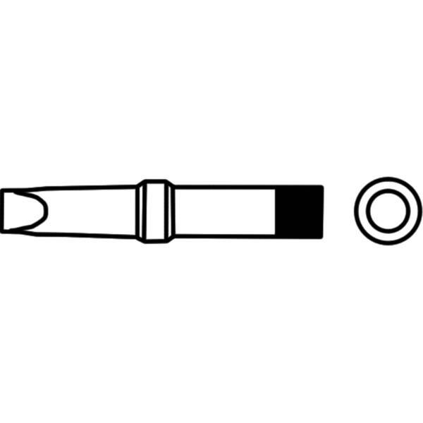 Weller - Soldering Iron Tips; Type: Chisel Tip ; Tip Diameter: 2.360 (Inch); Tip Diameter: 2.360 (mm) - Exact Industrial Supply