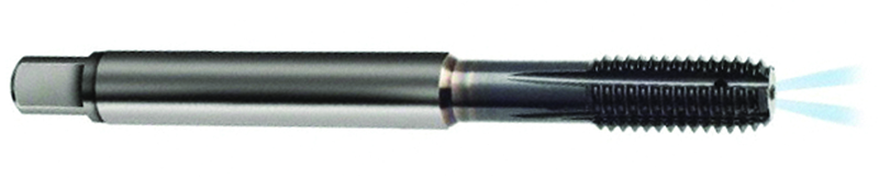 M3 x .50 Dia. - 6HX - 4 FL - Carbide Semi-Bott Tap-TiCN -Coolant-Thru-FORM-C DIN 371 - A1 Tooling