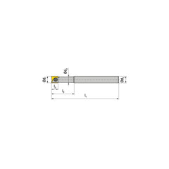 Indexable Ball Nose End Mills; Milling Diameter: 10.00 mm; Maximum Depth Of Cut: 11.50 mm; Shank Diameter: 10.00 mm; Shank Type: Cylindrical; Compatible Insert Style: XOHX; Compatible Insert Size Code: XO.X 10..; Toolholder Style: Cylindrical Carbide Shan