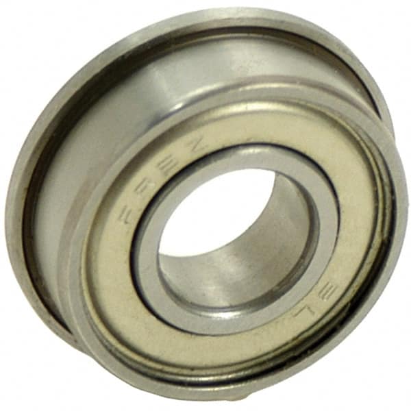 Miniature Ball Bearing: 6 mm Bore Dia, 13 mm OD, 12.95 mm OAW Flanged, 1 Row, 49 lb Static Load Capacity, 115 lb Dynamic Load Capacity