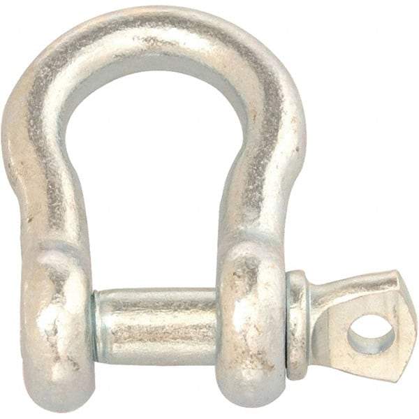 Campbell - 1/2" Nominal Chain Size, 1 Ton Carbon Steel Screw Anchor Shackle - A1 Tooling