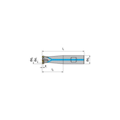 Indexable Ball Nose End Mills; Milling Diameter: 1.0000 in; Maximum Depth Of Cut: 0.1570 in; Maximum Ramping Angle: 13.0; Shank Diameter: 1.0000 in; Shank Type: Weldon Flat; Compatible Insert Style: RDHX; Compatible Insert Size Code: RDHX 0802..; Toolhold