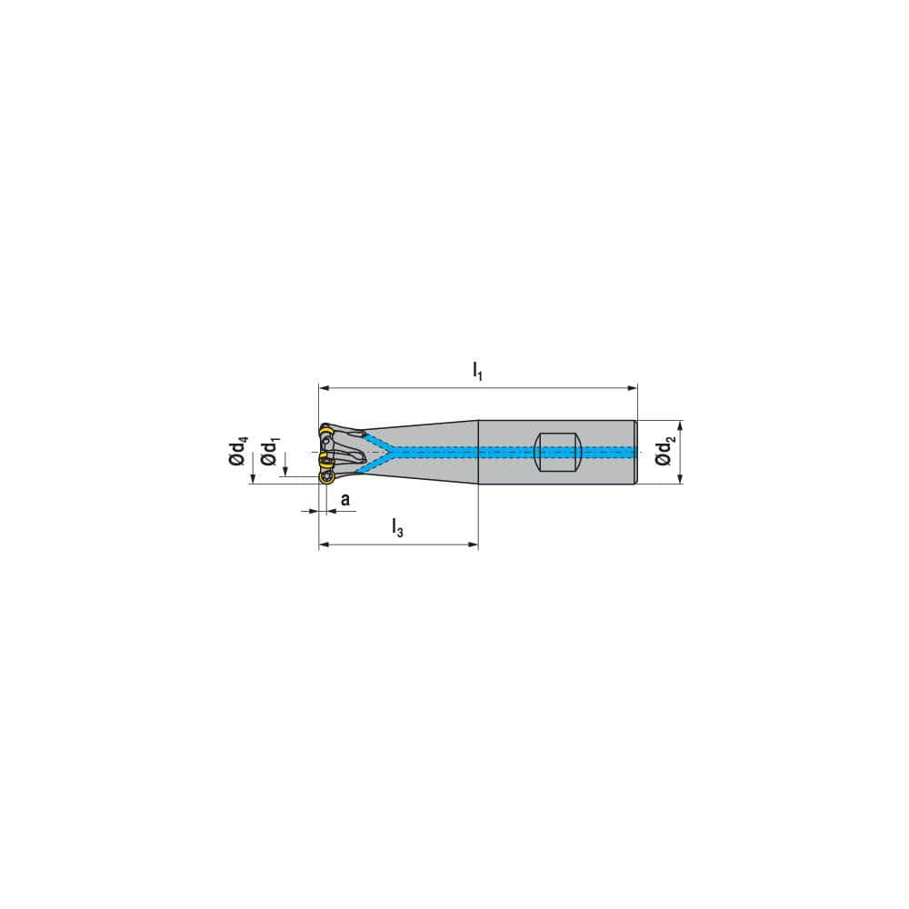 Indexable Ball Nose End Mills; Milling Diameter: 20.00 mm; Maximum Depth Of Cut: 4.00 mm; Maximum Ramping Angle: 20.0; Shank Diameter: 20.00 mm; Shank Type: Weldon Flat; Compatible Insert Style: RDHX; Compatible Insert Size Code: RDHX 0802..; Toolholder S