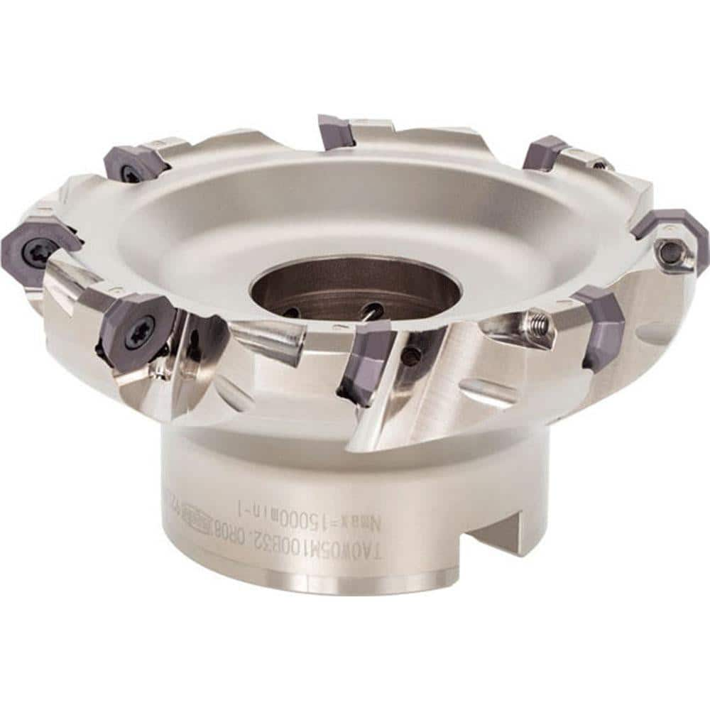 Indexable Chamfer & Angle Face Mills; Minimum Cutting Diameter (Decimal Inch): 3.0000; Maximum Cutting Diameter (Decimal Inch): 3.3000; Maximum Depth of Cut (Decimal Inch): 0.1180; Arbor Hole Diameter (mm): 1.00; Arbor Hole Diameter (Inch): 1; Lead Angle: