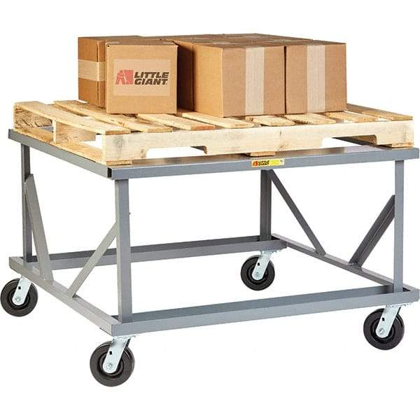 Little Giant - 3,600 Lb Capacity Steel Adjustable Pallet Stand - 30" High - A1 Tooling