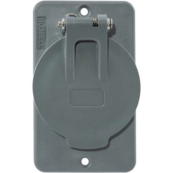 Hubbell Wiring Device-Kellems - Electrical Outlet Box & Switch Box Accessories Accessory Type: Box Cover Material: PBT Resin - A1 Tooling