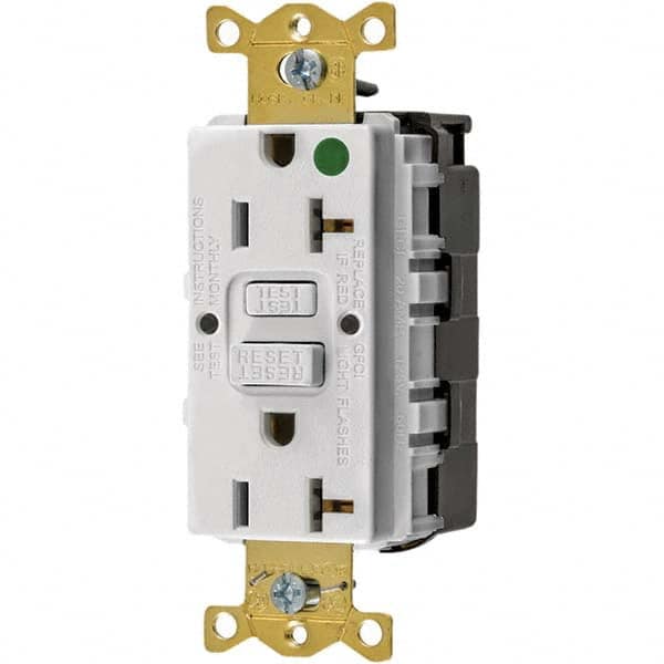 Hubbell Wiring Device-Kellems - GFCI Receptacles Grade: Hospital Color: White - A1 Tooling