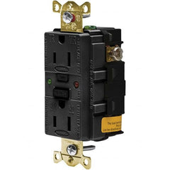 Hubbell Wiring Device-Kellems - GFCI Receptacles Grade: Industrial Color: Black - A1 Tooling