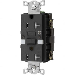 Hubbell Wiring Device-Kellems - GFCI Receptacles Grade: Commercial Color: Black - A1 Tooling