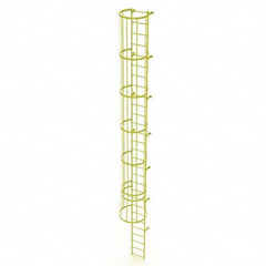 TRI-ARC - Rolling & Wall Mounted Ladders & Platforms Type: Fixed Ladder Style: Safety Cage - A1 Tooling