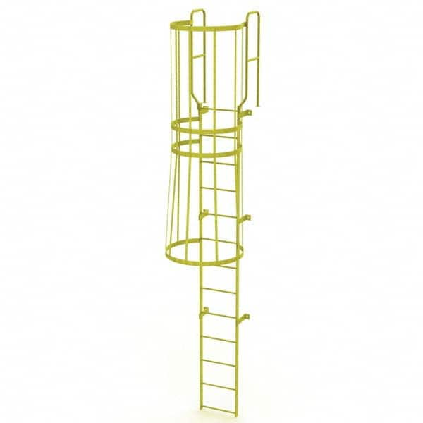 TRI-ARC - Rolling & Wall Mounted Ladders & Platforms Type: Fixed Ladder Style: Safety Cage - A1 Tooling