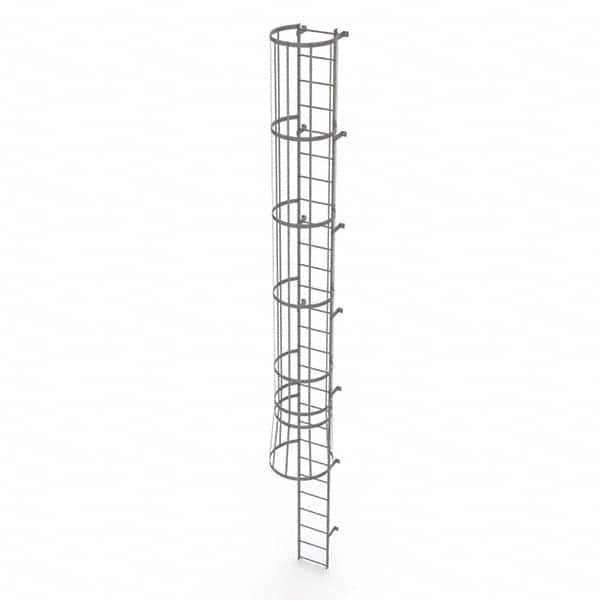 TRI-ARC - Rolling & Wall Mounted Ladders & Platforms Type: Fixed Ladder Style: Safety Cage - A1 Tooling