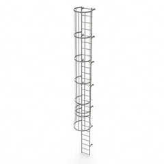 TRI-ARC - Rolling & Wall Mounted Ladders & Platforms Type: Fixed Ladder Style: Safety Cage - A1 Tooling