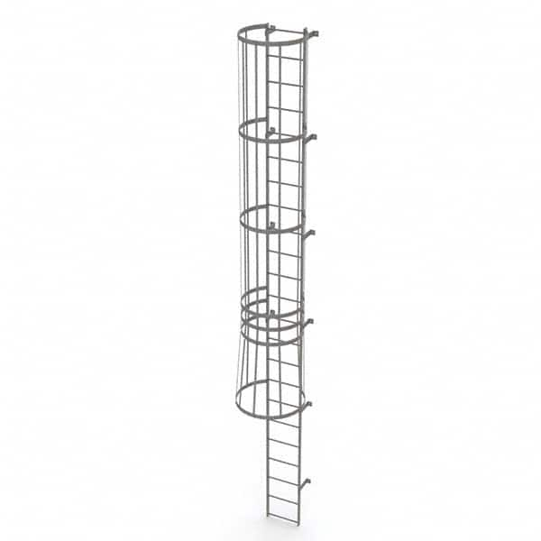 TRI-ARC - Rolling & Wall Mounted Ladders & Platforms Type: Fixed Ladder Style: Safety Cage - A1 Tooling