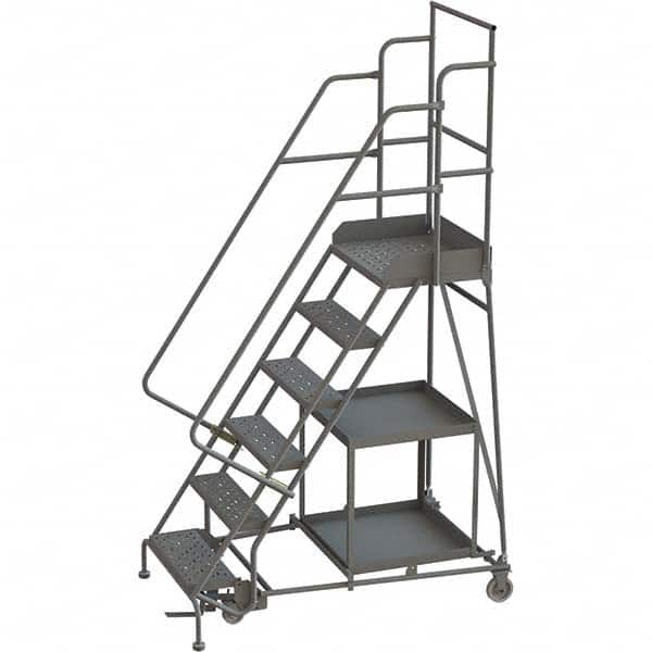 TRI-ARC - Rolling & Wall Mounted Ladders & Platforms Type: Stock-Picking Ladder Style: Rolling Safety Stock Picking Ladder - A1 Tooling