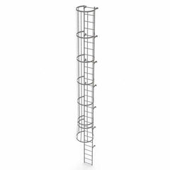 TRI-ARC - Rolling & Wall Mounted Ladders & Platforms Type: Fixed Ladder Style: Safety Cage - A1 Tooling