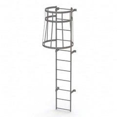 TRI-ARC - Rolling & Wall Mounted Ladders & Platforms Type: Fixed Ladder Style: Safety Cage - A1 Tooling