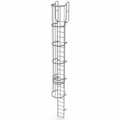 TRI-ARC - Rolling & Wall Mounted Ladders & Platforms Type: Fixed Ladder Style: Safety Cage - A1 Tooling