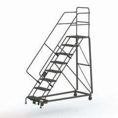 TRI-ARC - Rolling & Wall Mounted Ladders & Platforms Type: Stairway Slope Ladder Style: Rolling Safety Ladder - A1 Tooling