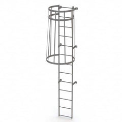 TRI-ARC - Rolling & Wall Mounted Ladders & Platforms Type: Fixed Ladder Style: Safety Cage - A1 Tooling