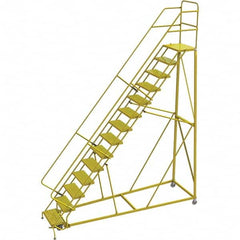 TRI-ARC - Rolling & Wall Mounted Ladders & Platforms Type: Stairway Slope Ladder Style: Forward Descent 50 Degree Incline - A1 Tooling