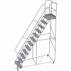 TRI-ARC - Rolling & Wall Mounted Ladders & Platforms Type: Rolling Warehouse Ladder Style: Rolling Safety Ladder - A1 Tooling