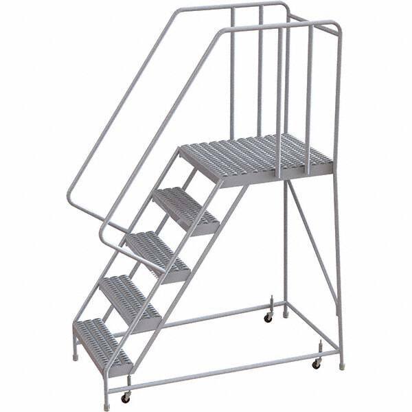 TRI-ARC - Rolling & Wall Mounted Ladders & Platforms Type: Rolling Warehouse Ladder Style: Rolling Safety Ladder - A1 Tooling