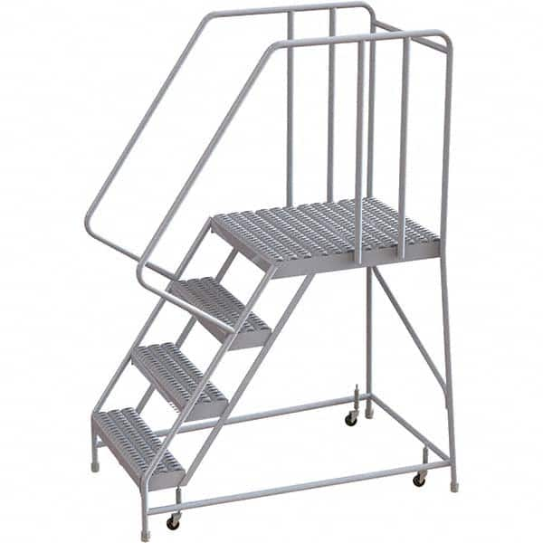 TRI-ARC - Rolling & Wall Mounted Ladders & Platforms Type: Rolling Warehouse Ladder Style: Rolling Safety Ladder - A1 Tooling